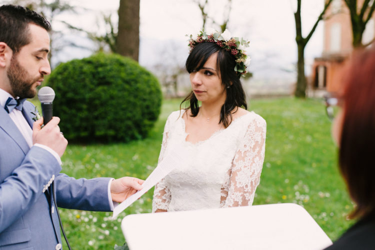 Elopement mariage cérémonie laïque domaine de combelongue